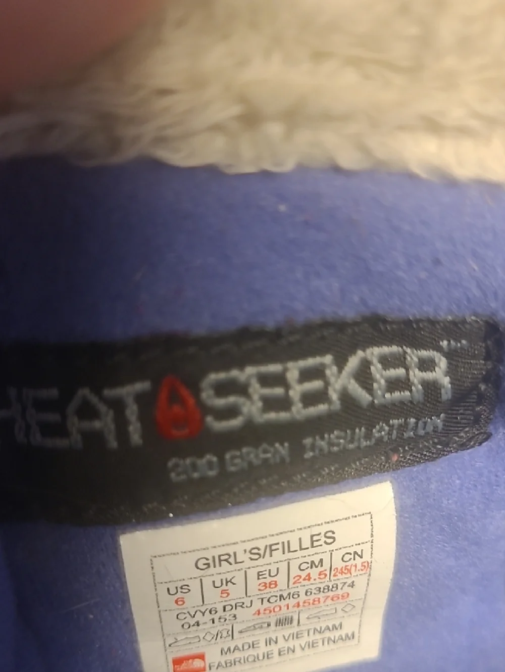 The North Face Kids Beige, Gray & Purple Winter Boots